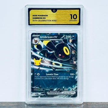 Pokémon Graded card - Umbreon ex 092- 30th Anniversary –
