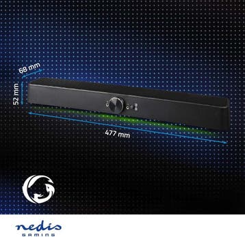 Soundbar voor Gaming - Speaker draadloos - 30W - Zwart - NED, Verzenden, Nieuw