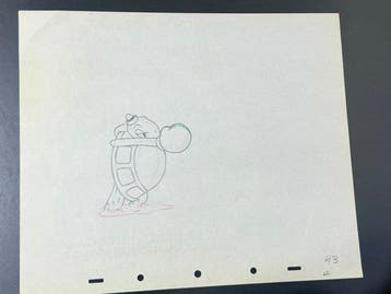 Walt Disney - Toby Tortoise Animatie Tekening - Toby, Nieuw