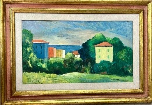 Aldo Augusto Baccinetti (1903-1990) - Bellaria Marina, Antiek en Kunst, Kunst | Schilderijen | Klassiek