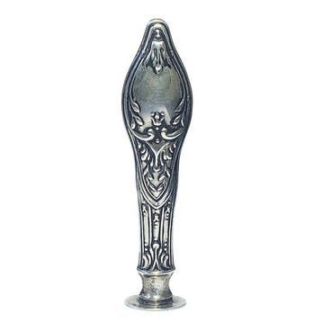 Art Nouveau Silver Wax Seal Stamp (unengraved base) - Sceau