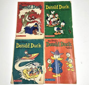 Vintage Donald Duck weekbladen 1969, set van 4 (nr, Verzamelen, Verzenden