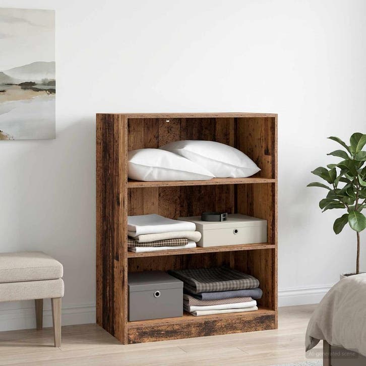 vidaXL Kledingkast Oud hout 77 x 48 x 102 cm Bewerkt hout, Huis en Inrichting, Kasten | Kleerkasten, Nieuw, Verzenden