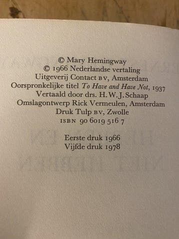 Hebben en niet hebben 9789060195161 Ernest Hemingway, Verzenden, Gelezen, Ernest Hemingway