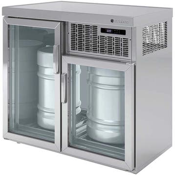 Vatenkoeler | RVS | 2x 50L (KEG) | +5°C/+8°C | Geforceerd |, Verzenden