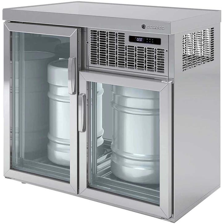 Vatenkoeler | RVS | 2x 50L (KEG) | +5°C/+8°C | Geforceerd |, Articles professionnels, Horeca | Équipement de cuisine, Envoi