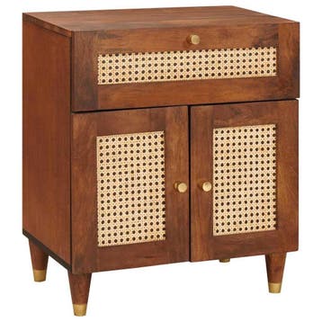vidaXL Nachttafels 50 x 33 x 60 cm Massief Mango Hout, Verzenden, Nieuw