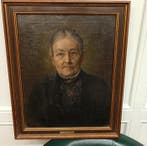 Duitse school (XIX-XX) - Portret van een adellijke dame, Antiek en Kunst, Kunst | Schilderijen | Klassiek