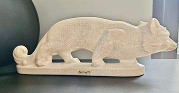 Fontinelle - Louis Fontinelle - sculptuur, Vos 39 cm - 13 cm, Antiquités & Art