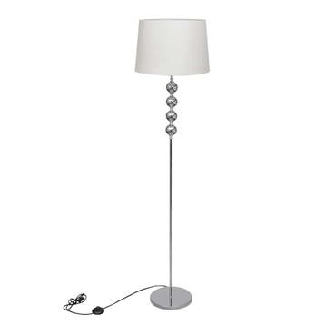 vidaXL Vloerlamp met hoog standaard en 4 ballen wit, Verzenden, Nieuw