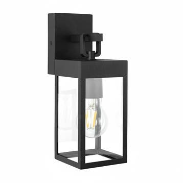 Strak & modern Cartagena Muurlamp Zwart Buitenverlichting, Verzenden, Nieuw