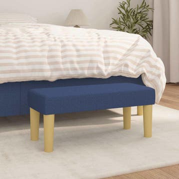 vidaXL Bankje 70x30x30 cm stof blauw, Verzenden, Nieuw