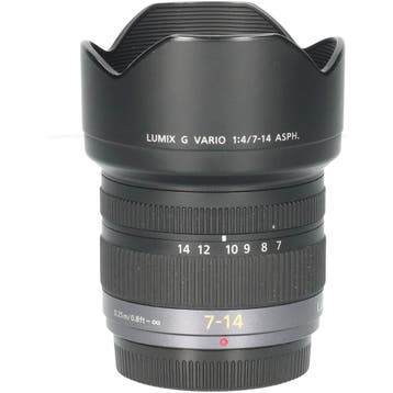 Tweedehands Panasonic Lumix G 7-14mm f/4.0 ASPH CM6261, Ophalen of Verzenden, Gebruikt, Overige typen, Zoom