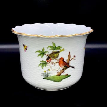 Herend - Exquisite Large Cache-Pot (19 cm) - Rothschild, Antiek en Kunst