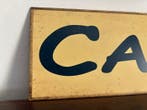 Italiaanse zware industriële “Café”-bord – metaal – 40 × 15