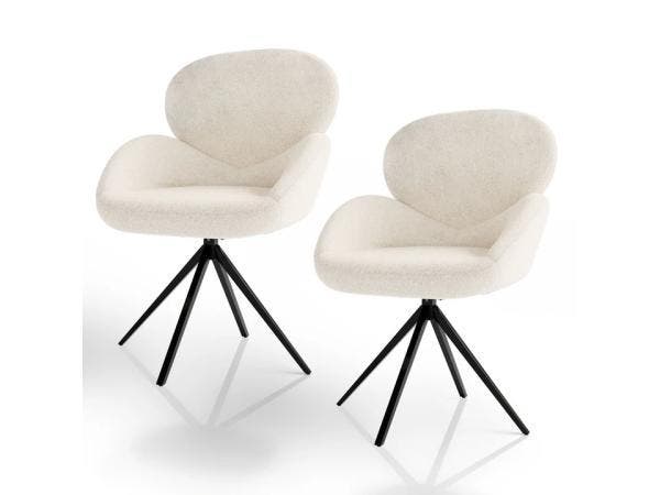 Veiling - Draaistoel Albano 2 stuks, Maison & Meubles, Chaises