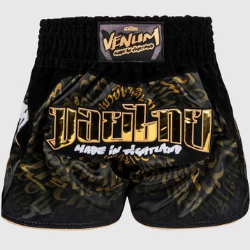 Venum Muay Thai Vechtsport Broek Attack Zwart Goud, Kleding | Heren, Verzenden, Zwart, Vechtsport, Venum