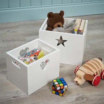 2 stuks - kinderkamer en babykamer - opbergdoos -, Verzenden, Nieuw