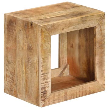 vidaXL Kruk 40x30x40 cm massief mangohout, Huis en Inrichting, Tafels | Bijzettafels, Verzenden, Nieuw