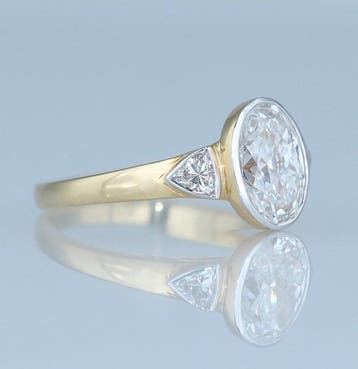 Verlovingsring - 14 karaat Geel goud, Witgoud - 2.01ct. tw.