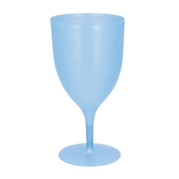 Blauw Wijnglas 350ml, Verzenden, Nieuw