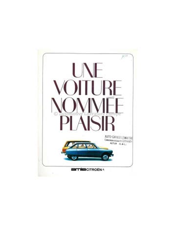 1970 CITROËN AMI 8 BROCHURE FRANS