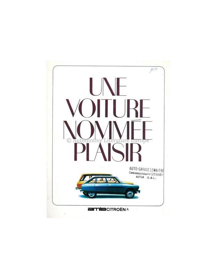 1970 CITROËN AMI 8 BROCHURE FRANS, Boeken, Auto's | Folders en Tijdschriften