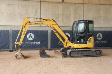 Veiling: Rupsgraafmachine Komatsu PC55MR Diesel 29.5kW 2017, Articles professionnels, Ophalen