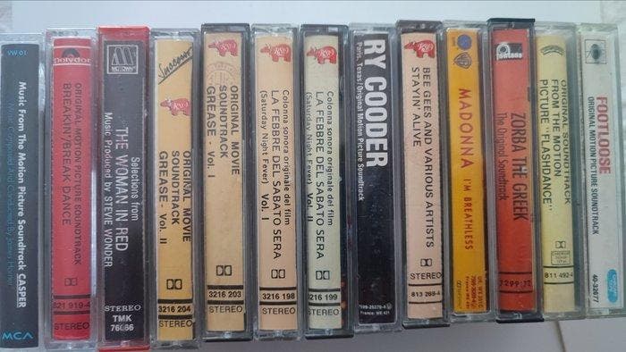 Various Original Soundtracks - 13 x tapes feat. Grease,, CD & DVD, Vinyles Singles