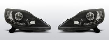 Koplampen Devil Eyes | Peugot 107 2005-2011 | zwart, Auto-onderdelen, Verzenden, Nieuw, Peugeot