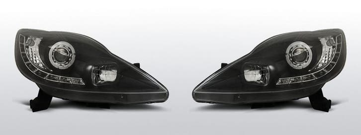 Koplampen Devil Eyes | Peugot 107 2005-2011 | zwart, Auto-onderdelen, Verlichting, Nieuw, Peugeot, Verzenden