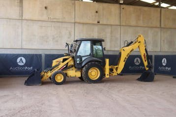 Veiling: Graaf-laadcombinatie New Holland B80B-SS Diesel 72k, Ophalen