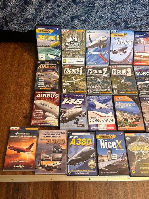 Microsoft - Lot de 32 add-ons Flight simulator x et 2004 -, Games en Spelcomputers, Spelcomputers | Overige Accessoires