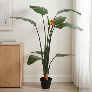 vidaXL Kunst Strelitzia Plant Groen 70 x 18 x 155 cm Stof en, Verzenden