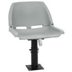 vidaXL 2-delige Bootstoelenset inklapbaar 48x51x41 cm grijs, Verzenden
