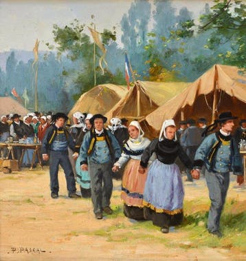 Paul Pascal (1867-1945) - Fête du Pardon en Bretagne
