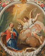 Scuola emiliana (XVIII) - Annunciazione, Antiek en Kunst