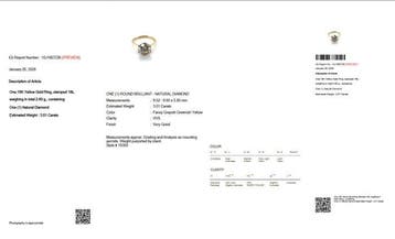 Ring - 18 karaat Geel goud - 3.01ct. tw. Diamant (Natuurlijk, Nieuw