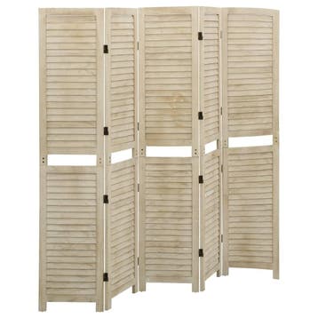 vidaXL Kamerscherm met 5 panelen 175x165 cm massief, Verzenden, Nieuw