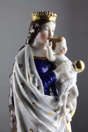 Sutherland & Sons - Beeldje - Madonna met kind - Porselein