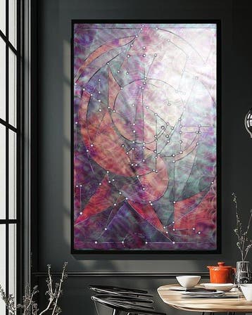 Ksavera - Pearlescent A1459 - abstract painting on XXL