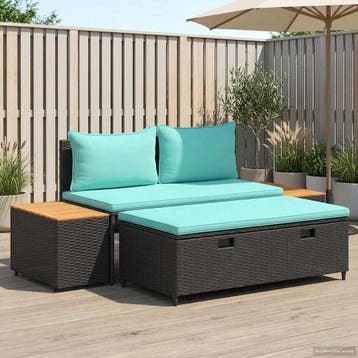 vidaXL Buiten bank set 4 -Seater 4 st 55 x 30 x 39 cm, Verzenden, Nieuw