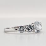 Zonder minimumprijs - Ring - 14 karaat Witgoud - 2.07ct. tw., Nieuw