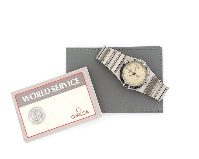 Omega - Constellation Manhattan Quartz - Zonder, Handtassen en Accessoires, Horloges | Heren