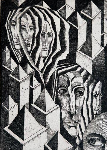 Giovanni Giannini (1930-2024) - Sans-titre - Eau-forte