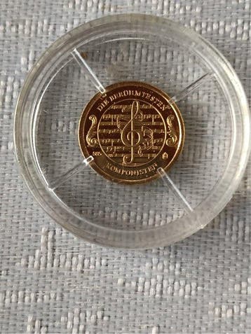 Duitsland. Gold medal 2001, Wolfgang Amadeus Mozart UNC