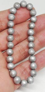 Bracelet Météorite Muonionalusta, sphère 8 mm. 50g Météorite, Collections