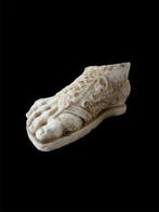 Sculpture, Piede antico in marmo - 15 cm - Marbre, Antiek en Kunst