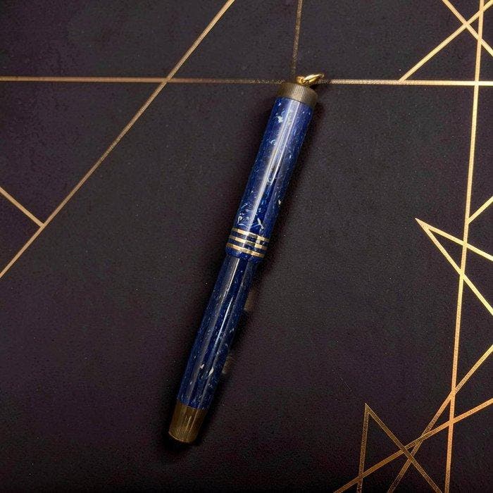 Parker - Lady Duofold Lucky Curve (Lapis Lazuli) - Ring, Verzamelen, Pennenverzamelingen