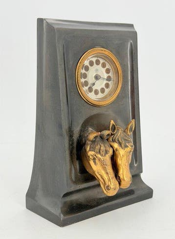 Wekker - Messing - 1920-1930 - Paardenhoofden